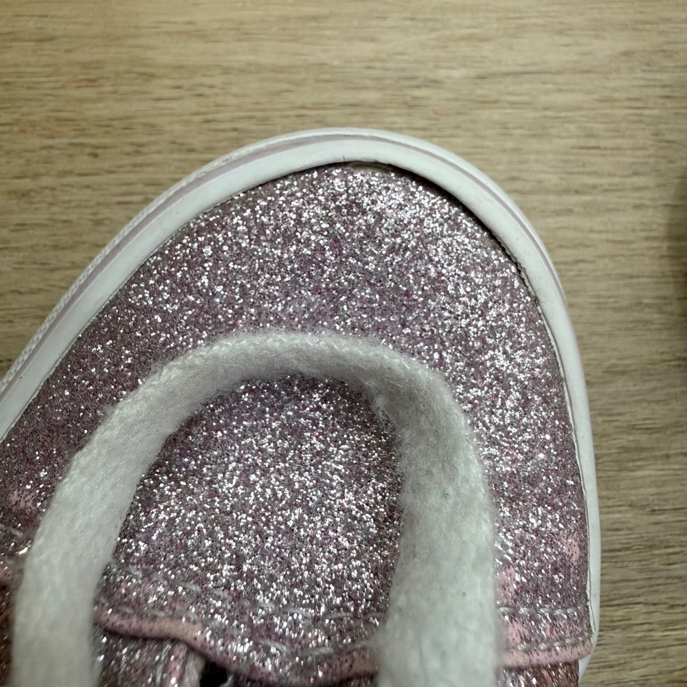 Vans Old Skool Pink Glitter Skate Sneakers Kids Size 12.0 Low Top Shoes - Picture 11 of 11